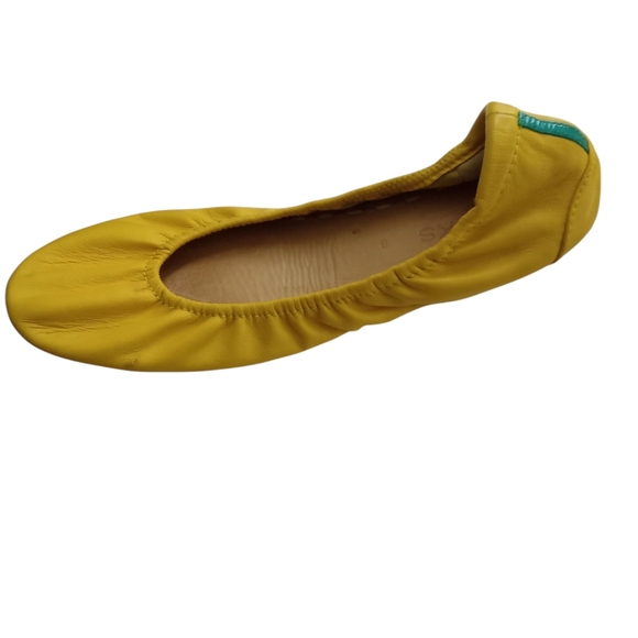 TIEKS by Gavrieli Mustard Yellow Flats Size 8 - Picture 10 of 12
